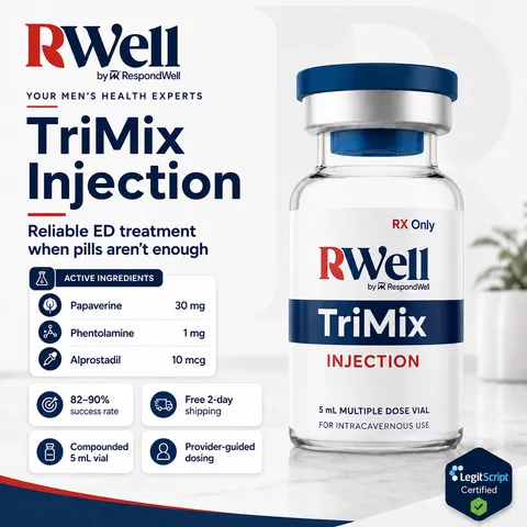 RWell TriMix Injection - Reliable ED treatment when pills aren't enough