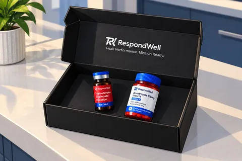 Treatment box with medication ready to ship